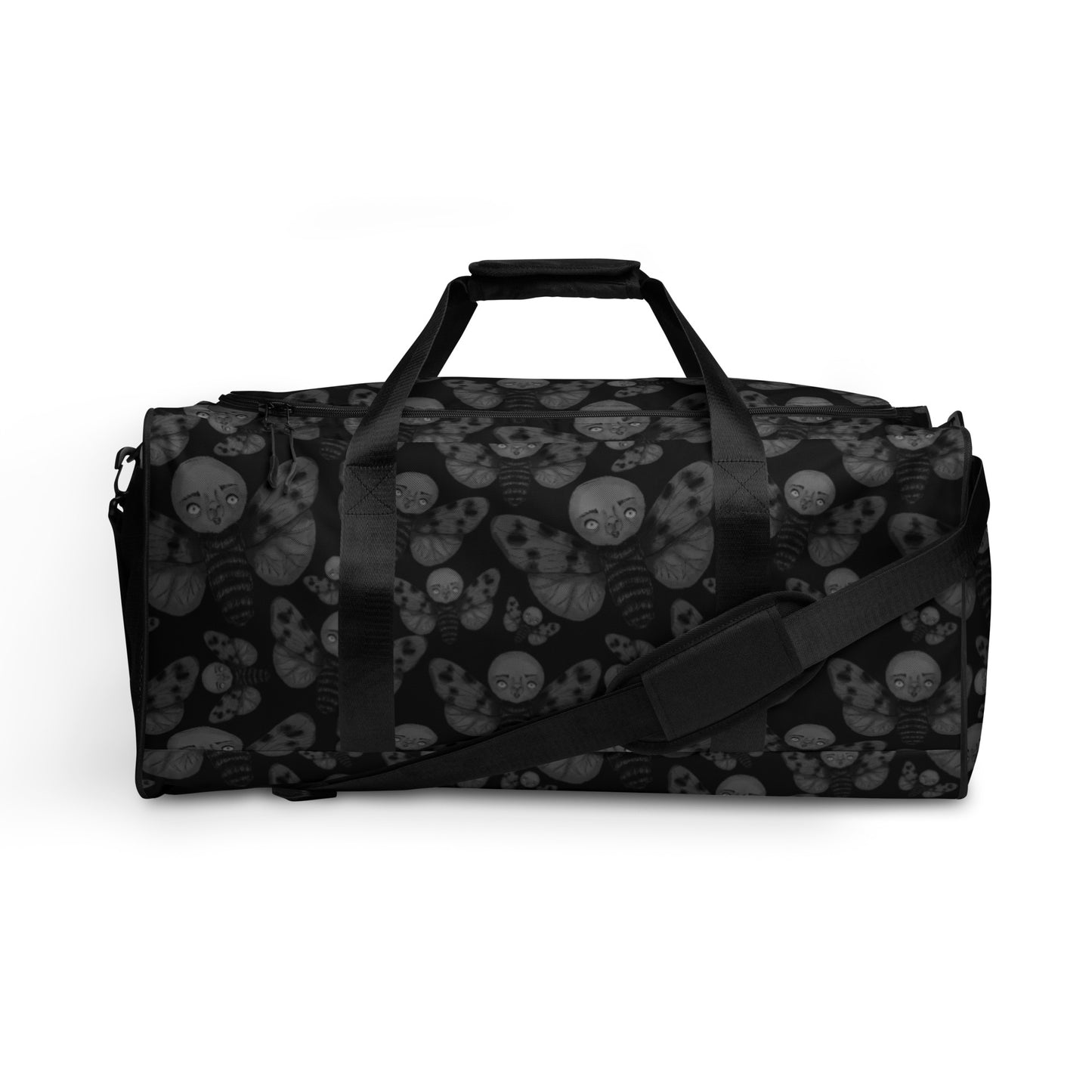 Duffle Bag- S1. The Moth on Black