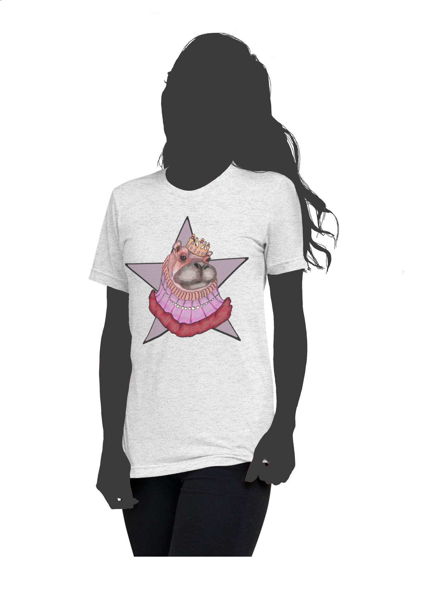 Unisex Tri-Blend T-Shirt- S2. The Star Hippo