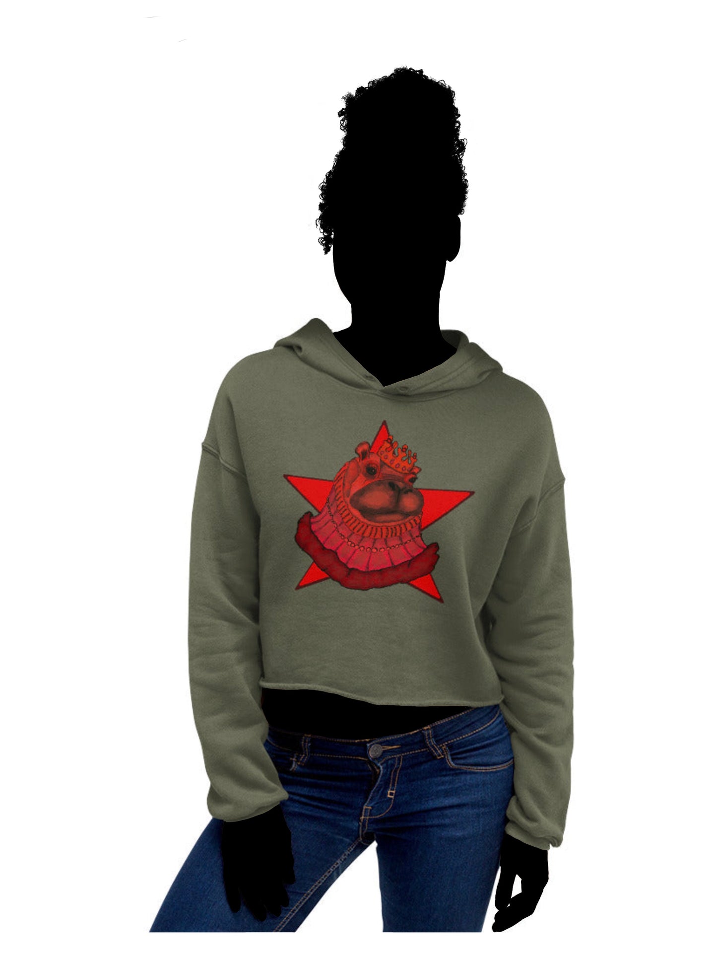 Crop Hoodie- S2. The Star Hippo