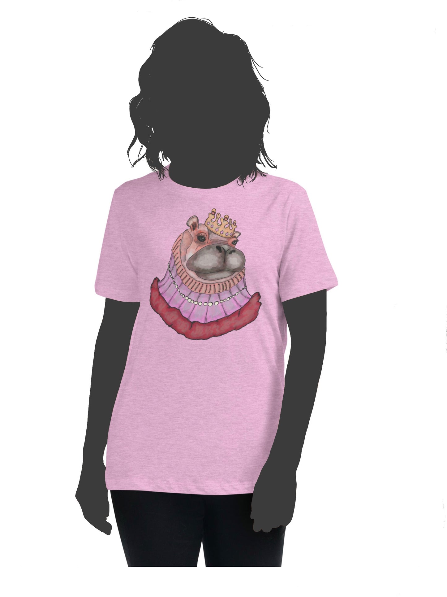 Women's Relaxed T-Shirt- S2. The Hippo