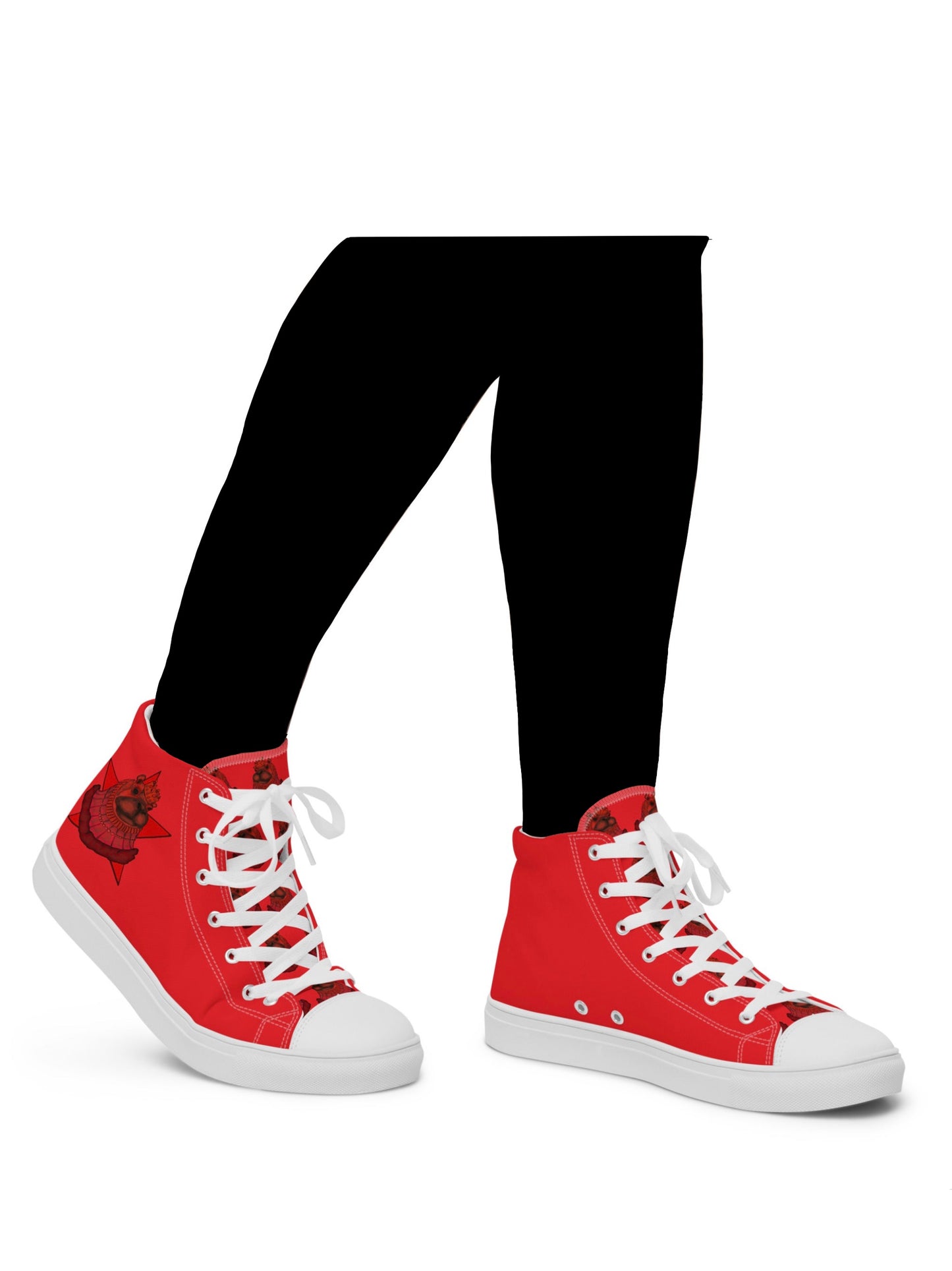 Women’s High Top Canvas Shoes- S2. The Hippo