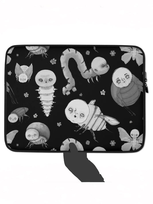 Laptop Sleeve- S1. Bugs on Black