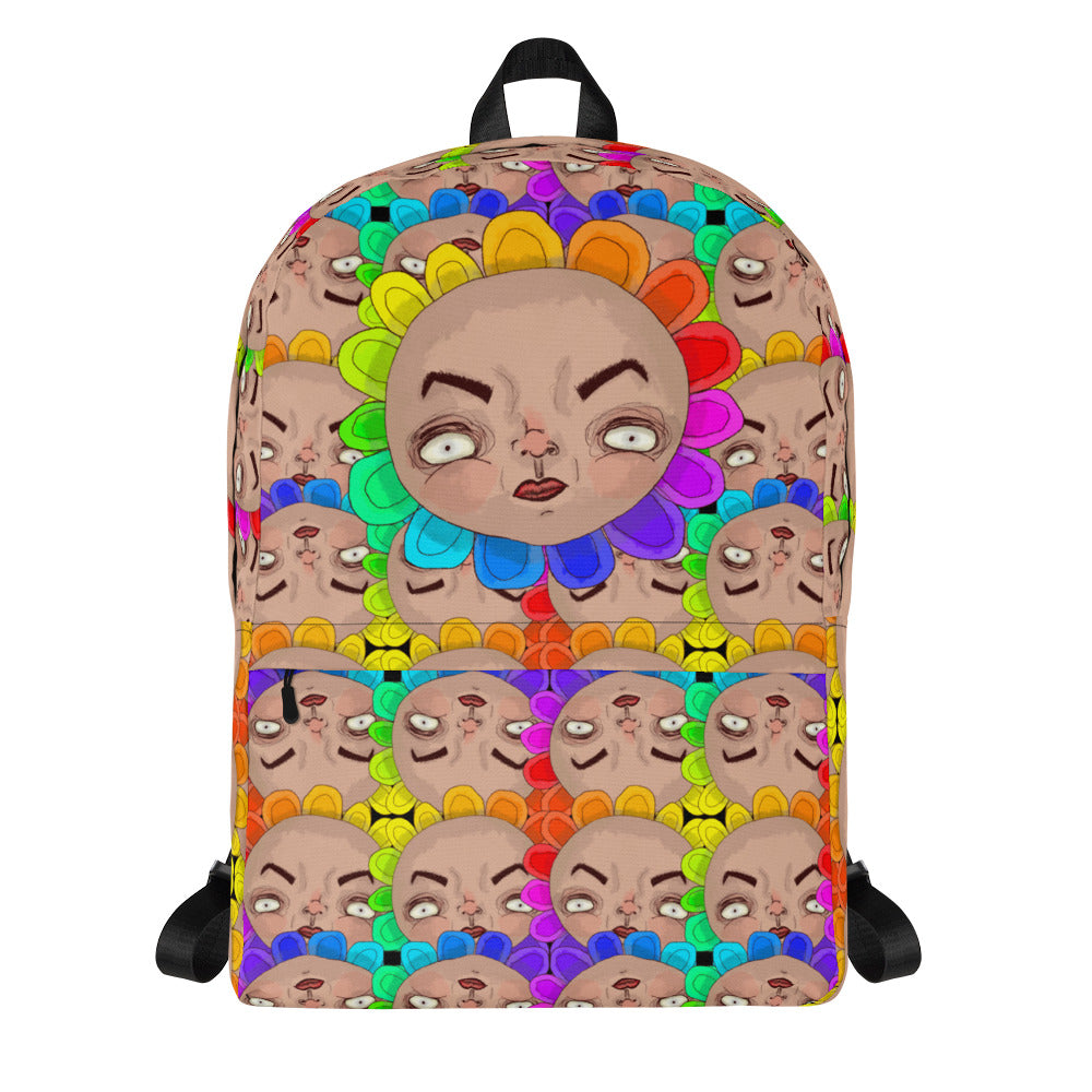 Backpack- S1. Rainbow Flower