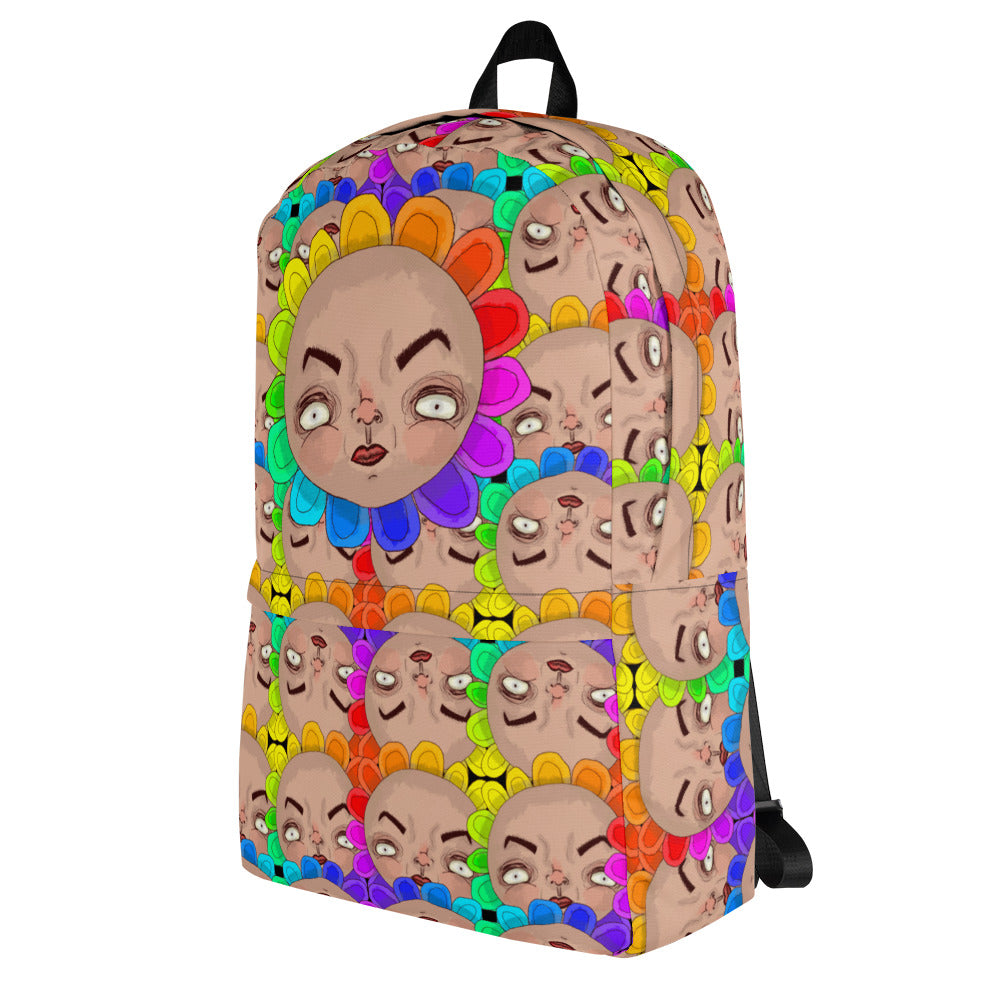 Backpack- S1. Rainbow Flower