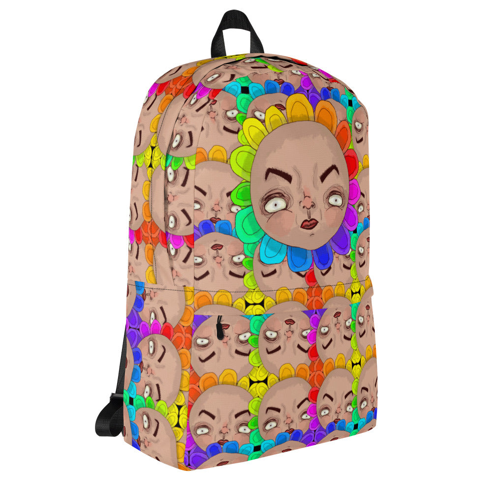 Backpack- S1. Rainbow Flower