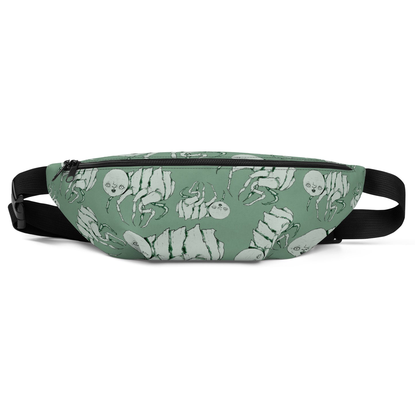 Crossbody Sling Bag- S1. Fleas on Green