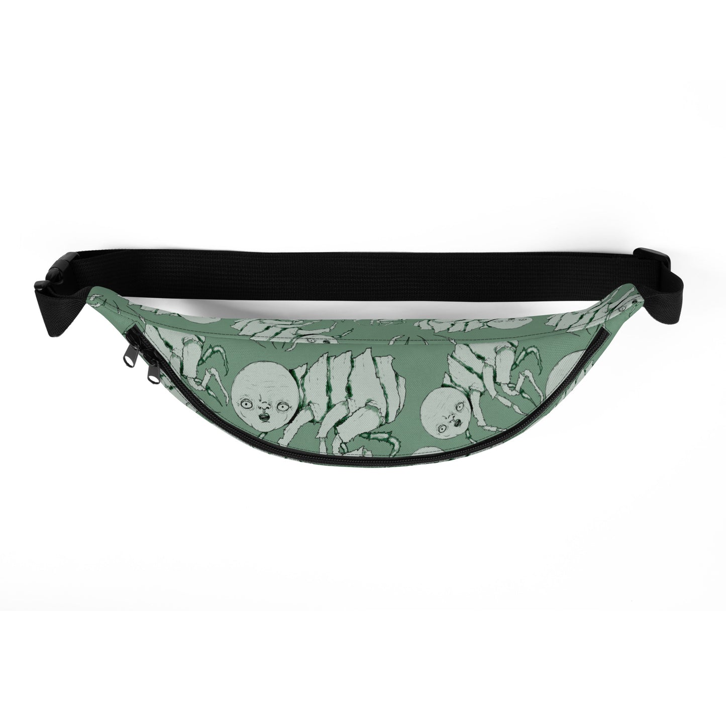 Crossbody Sling Bag- S1. Fleas on Green