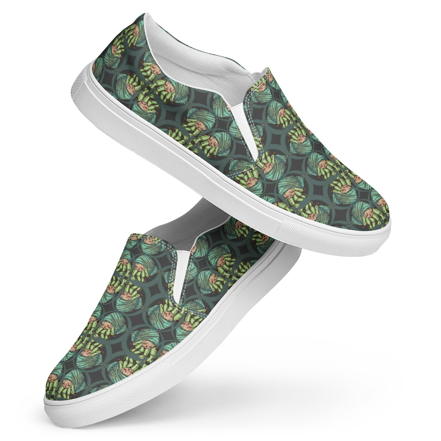 Men’s Slip-On Canvas Shoes- S1. The Hermit Crab