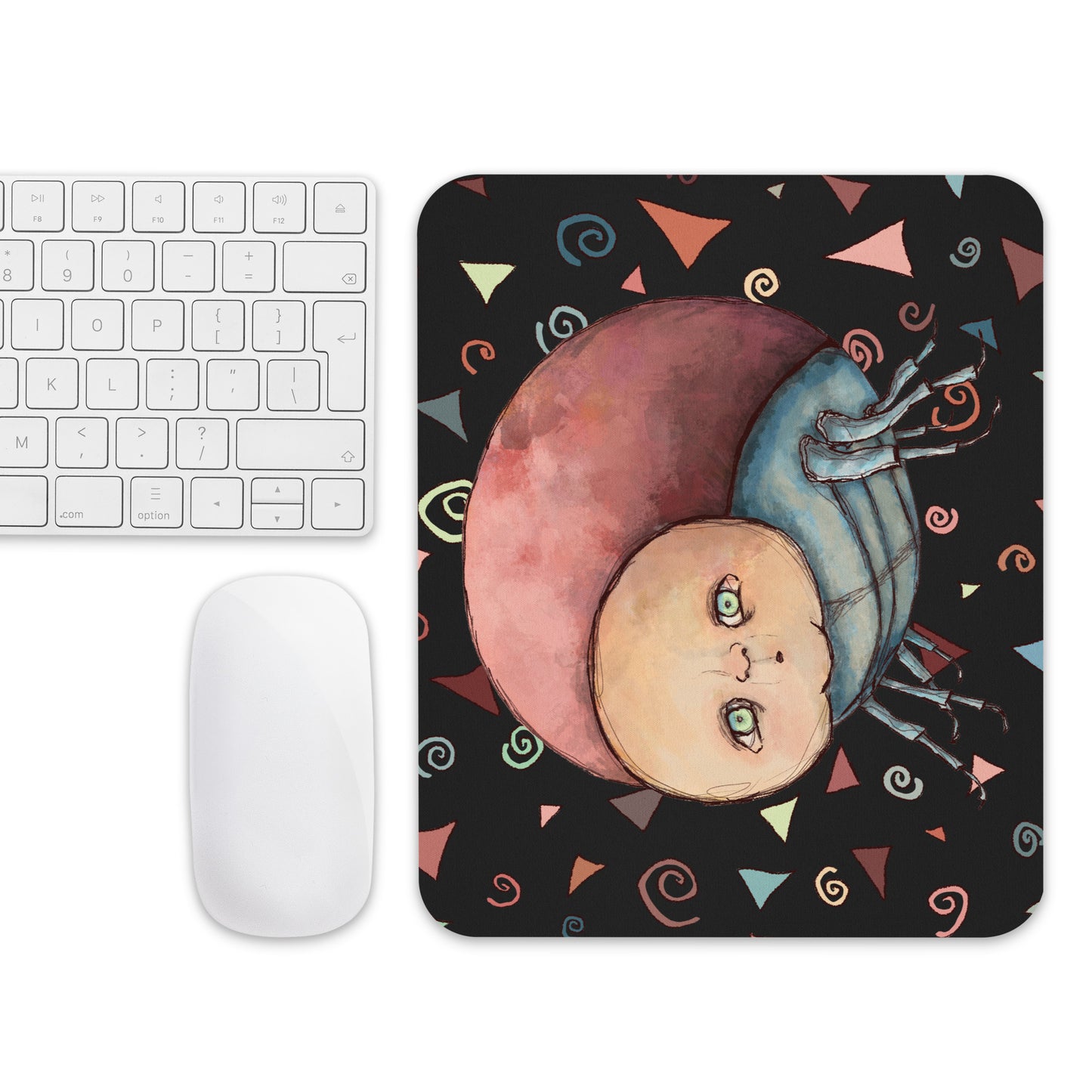 Mouse Pad- S1. Bubble Bug with Confetti