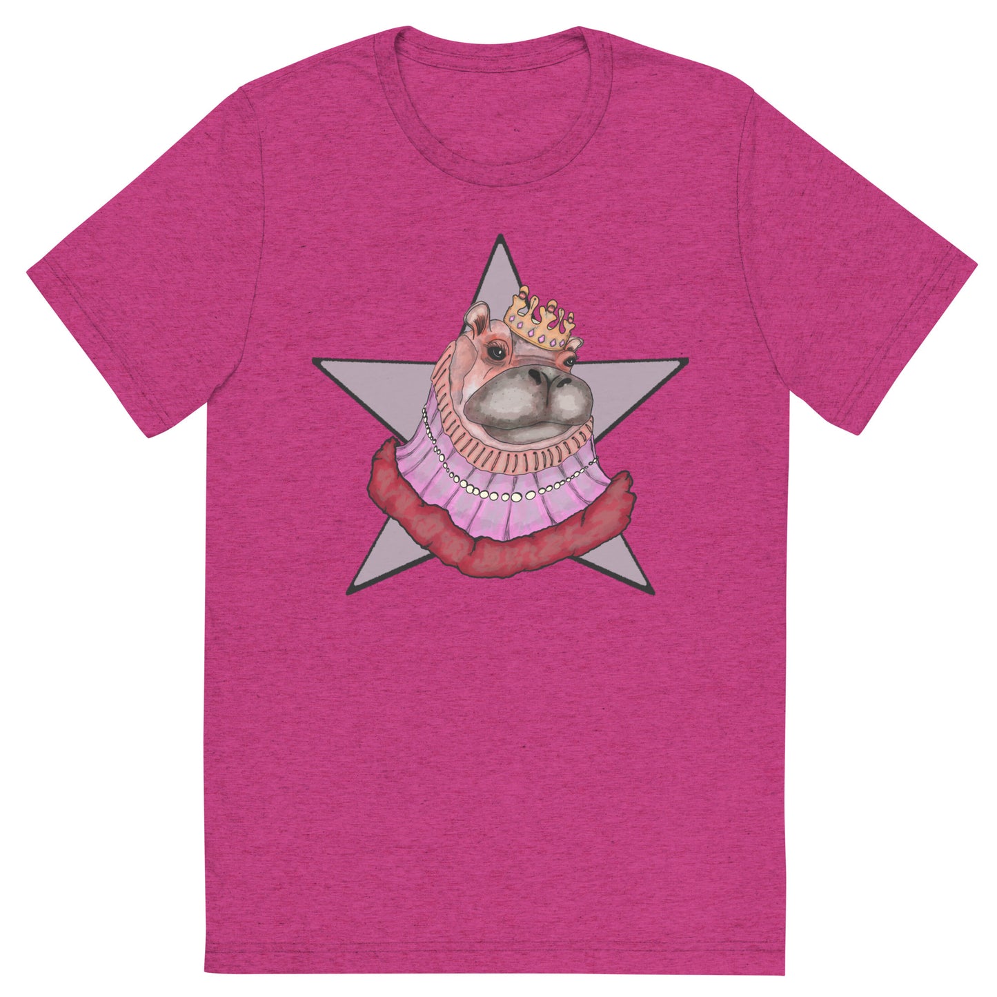 Unisex Tri-Blend T-Shirt- S2. The Star Hippo