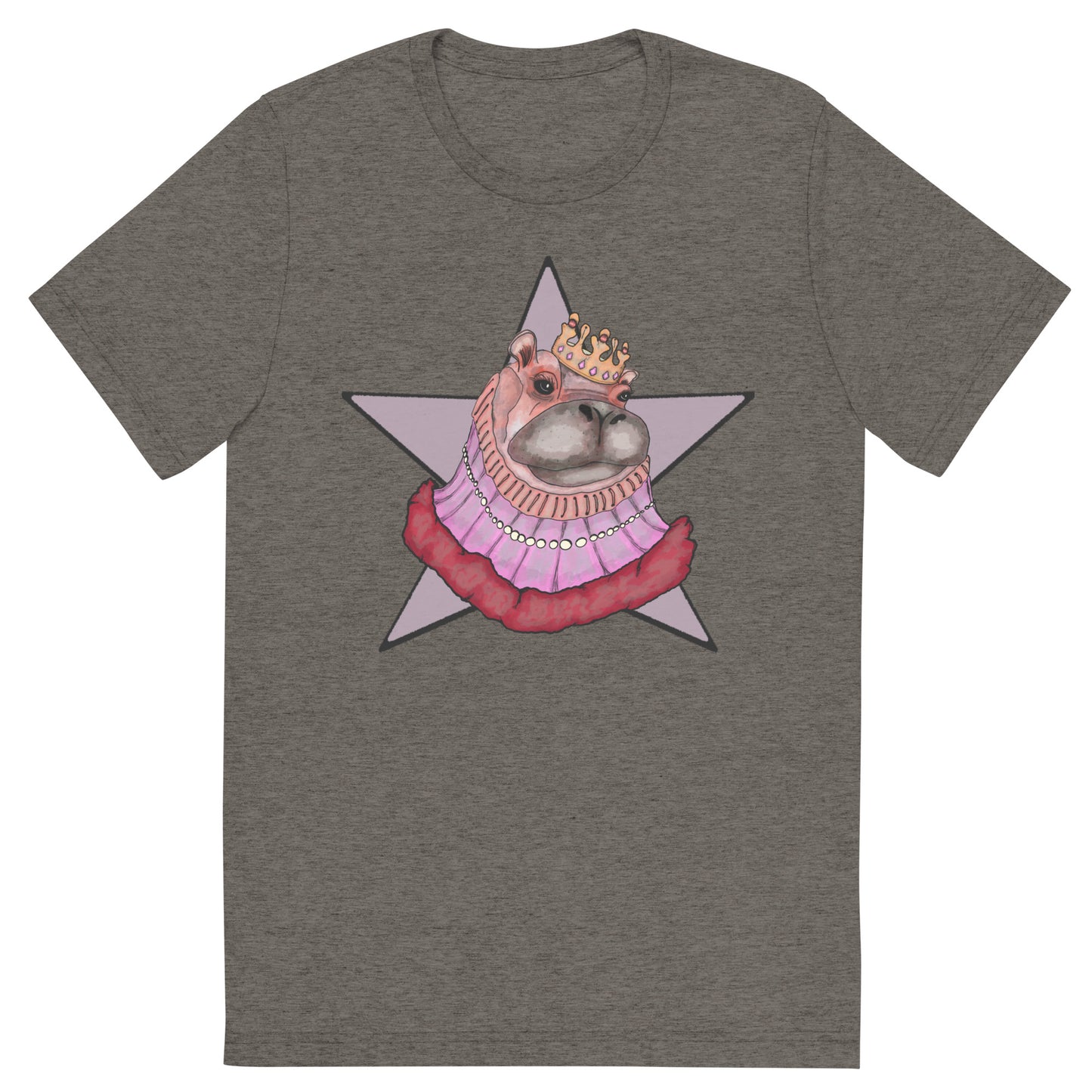 Unisex Tri-Blend T-Shirt- S2. The Star Hippo