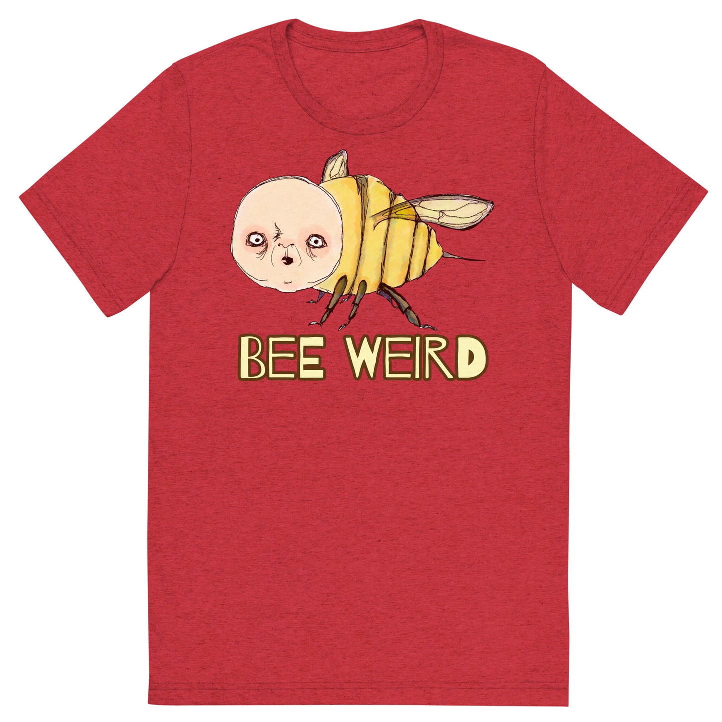 Unisex Tri-Blend T-Shirt- S1. Bee Weird