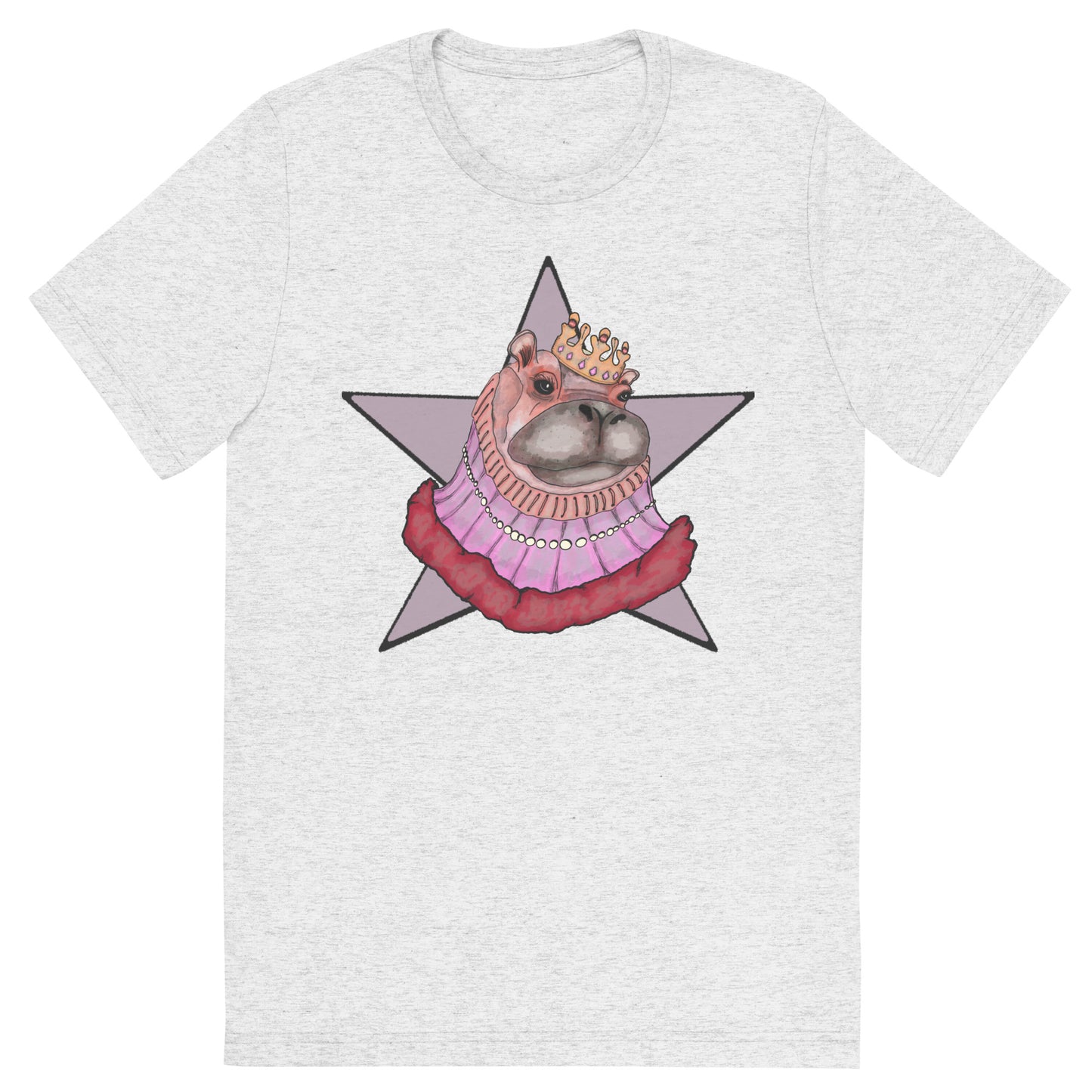 Unisex Tri-Blend T-Shirt- S2. The Star Hippo