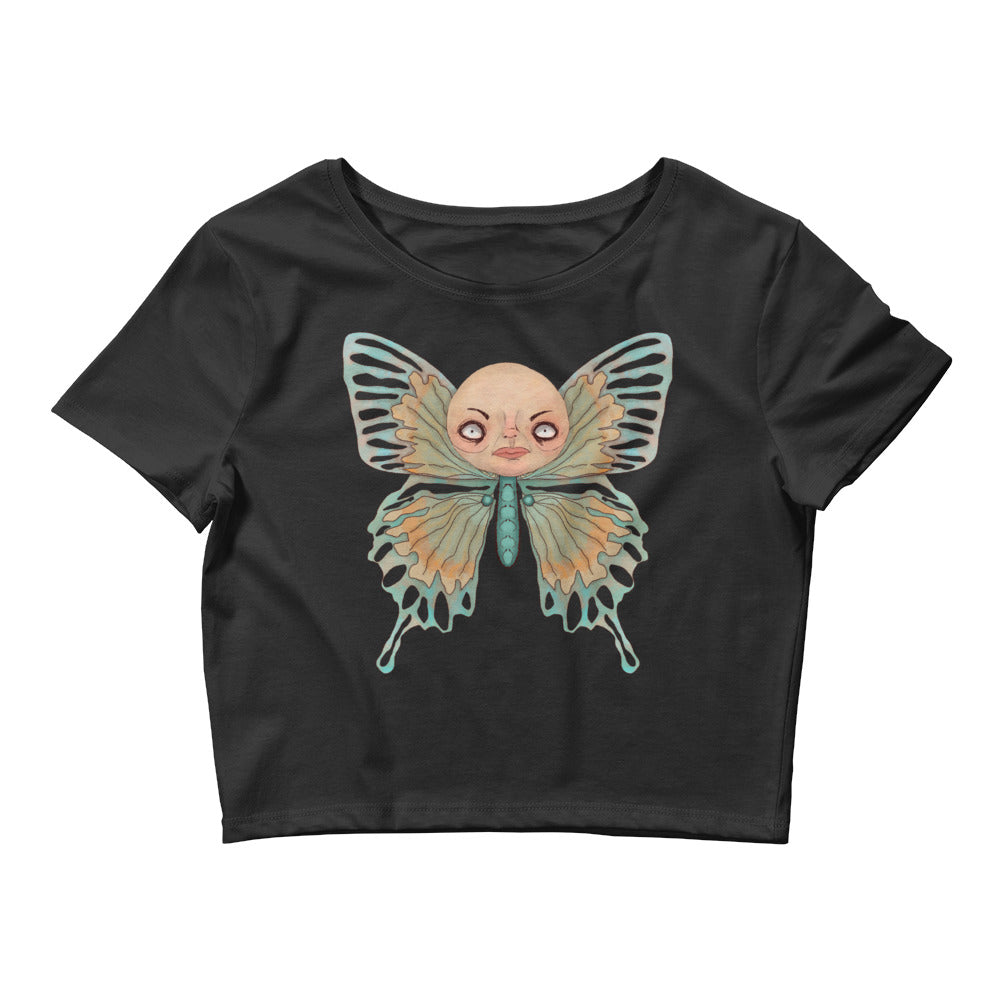 Women’s Crop Tee- S1. The Butterfly