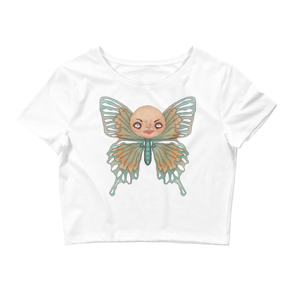 Women’s Crop Tee- S1. The Butterfly