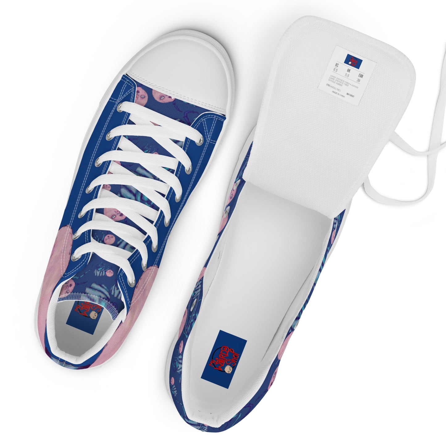 Women’s High Top Canvas Shoes- S1. The Fleas