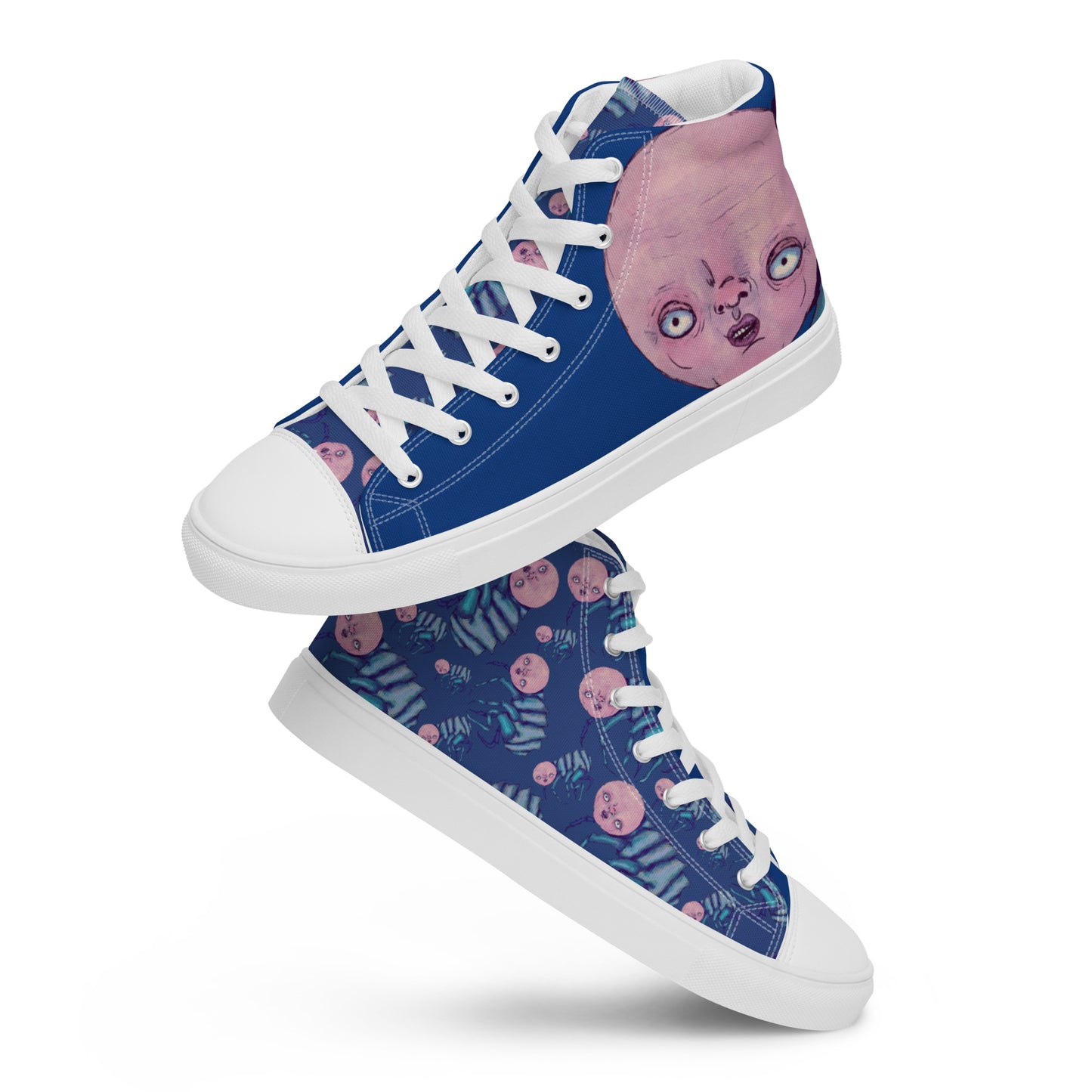 Women’s High Top Canvas Shoes- S1. The Fleas