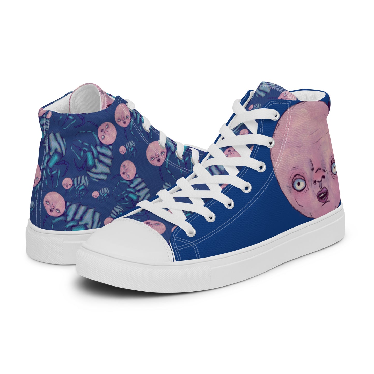 Women’s High Top Canvas Shoes- S1. The Fleas