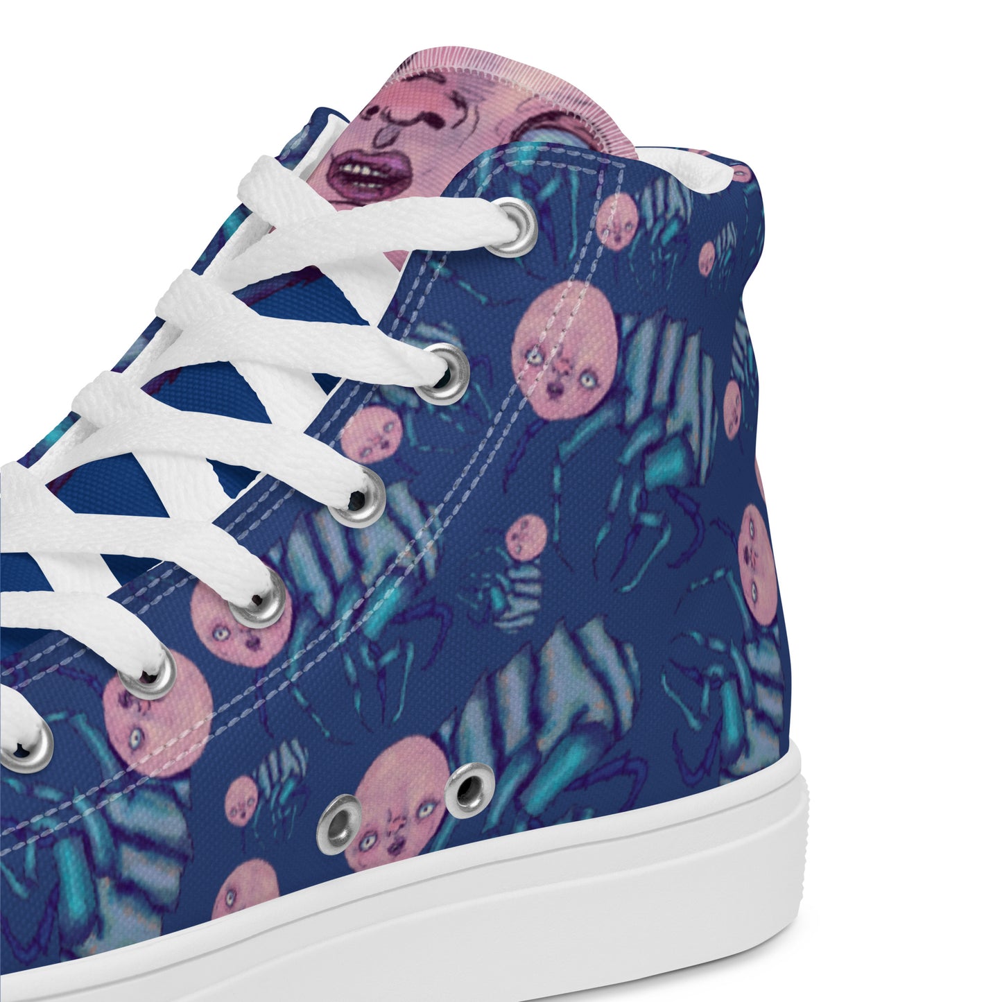 Women’s High Top Canvas Shoes- S1. The Fleas