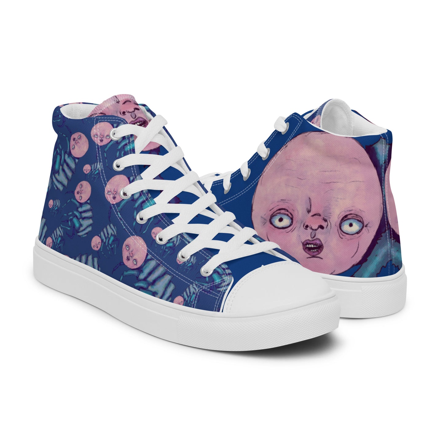 Women’s High Top Canvas Shoes- S1. The Fleas