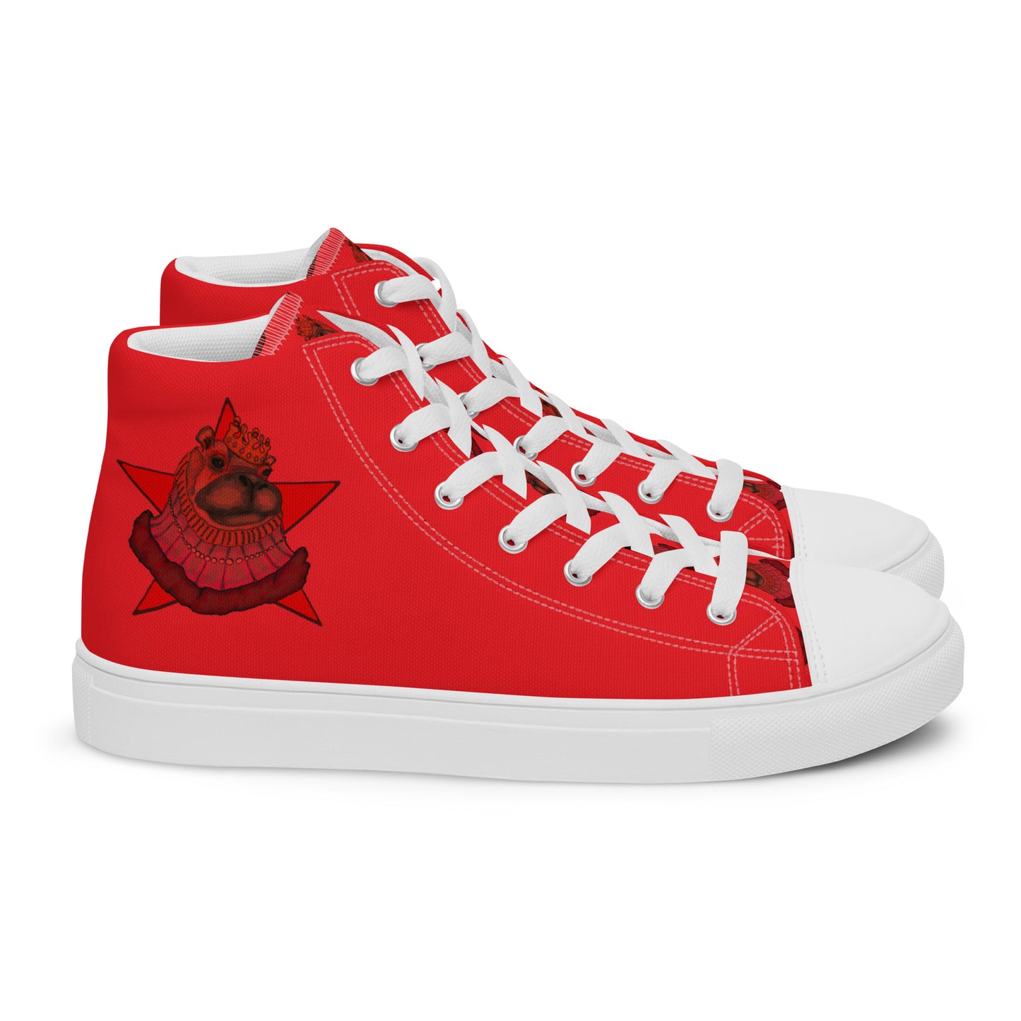 Women’s High Top Canvas Shoes- S2. The Hippo