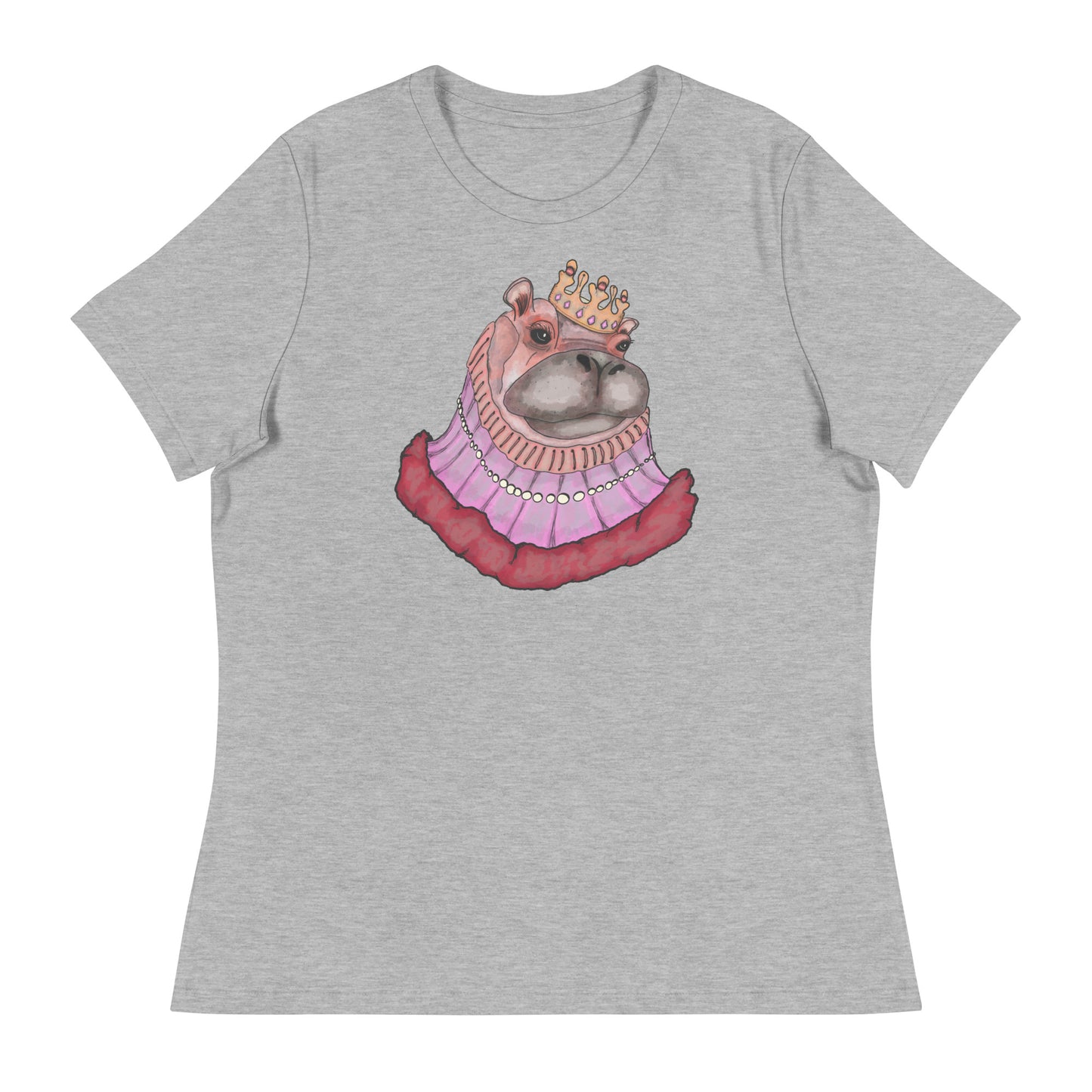 Women's Relaxed T-Shirt- S2. The Hippo