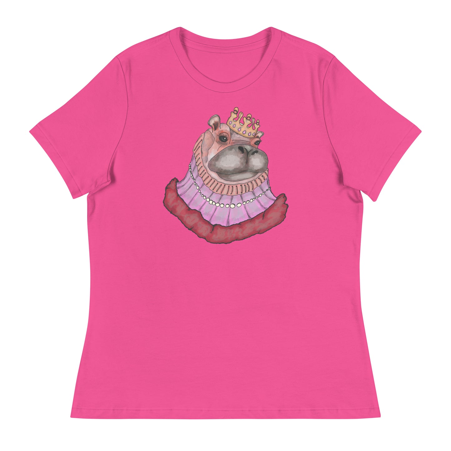 Women's Relaxed T-Shirt- S2. The Hippo