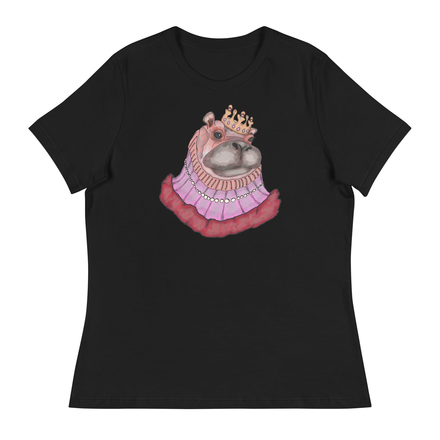 Women's Relaxed T-Shirt- S2. The Hippo