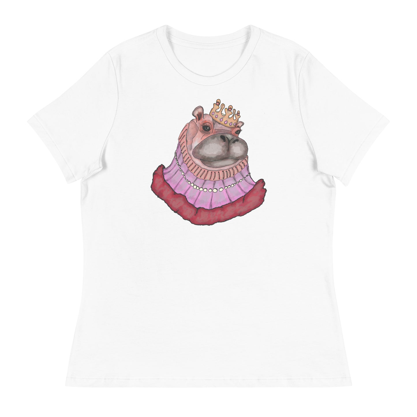 Women's Relaxed T-Shirt- S2. The Hippo