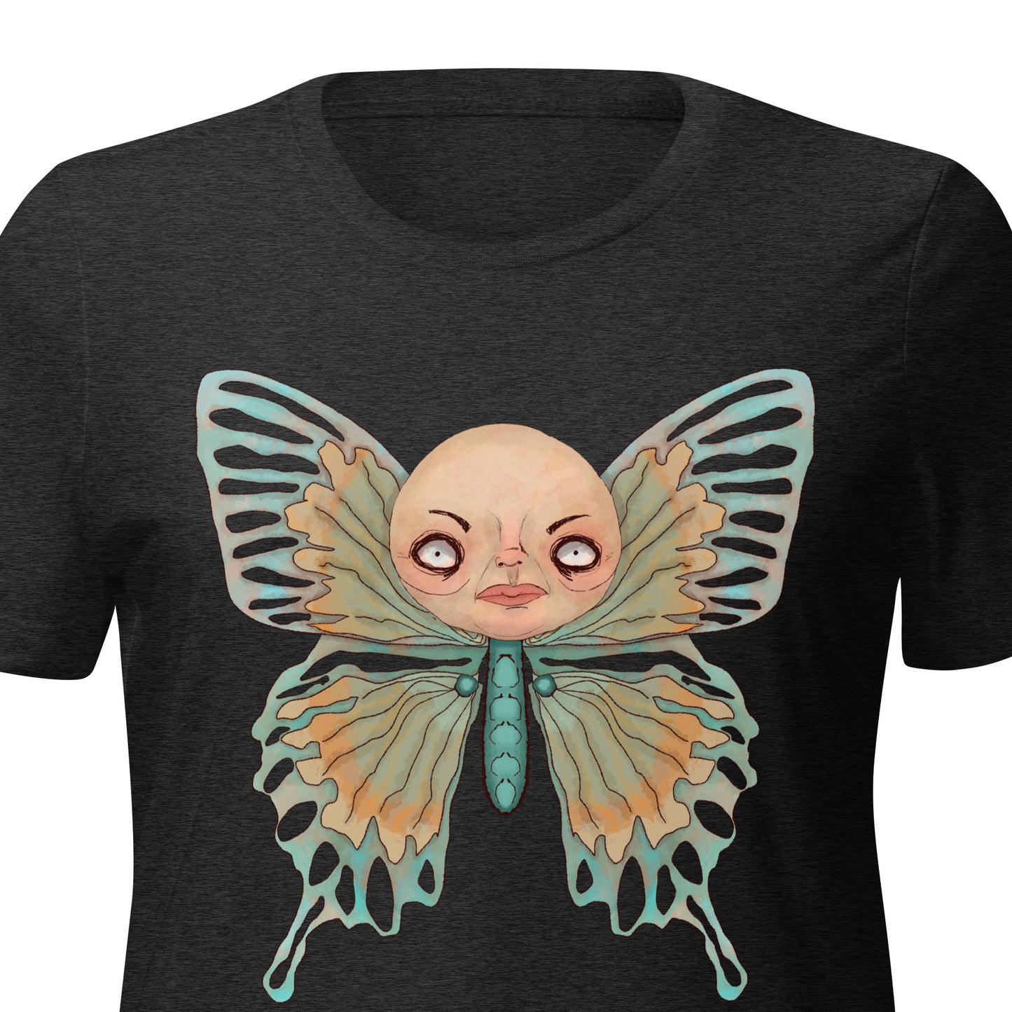 Women's Relaxed Tri-Blend T-Shirt- S1. The Butterfly