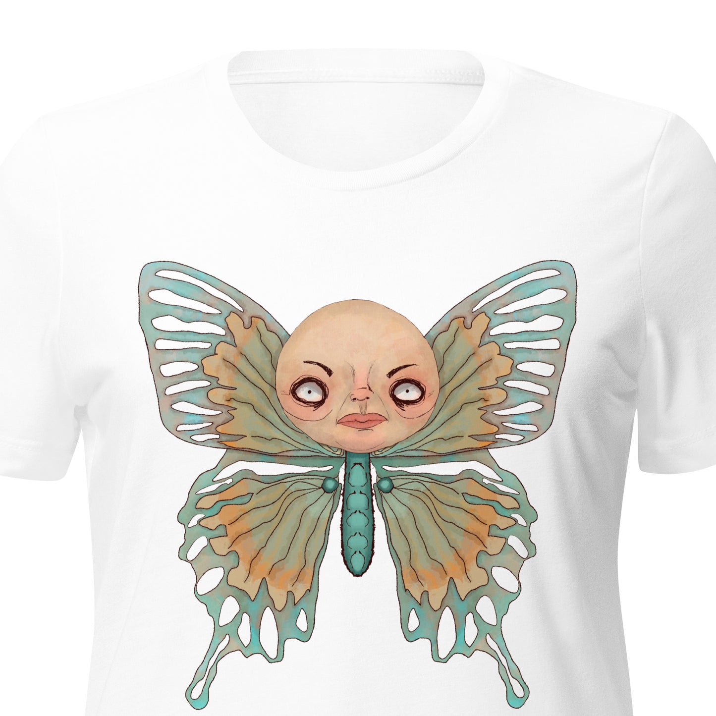 Women's Relaxed Tri-Blend T-Shirt- S1. The Butterfly