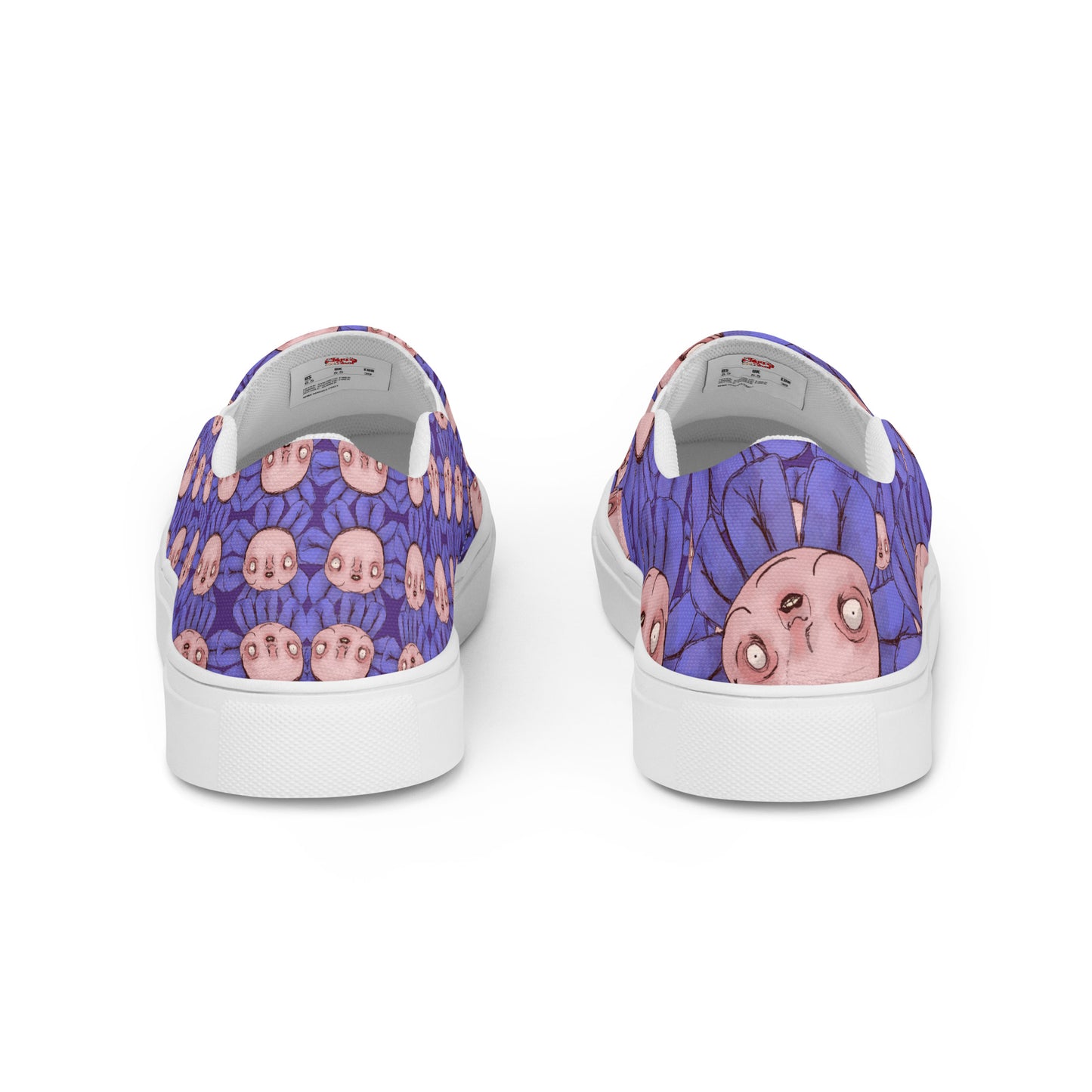 Women’s Slip-On Canvas Shoes- S1. The Purple Daisy