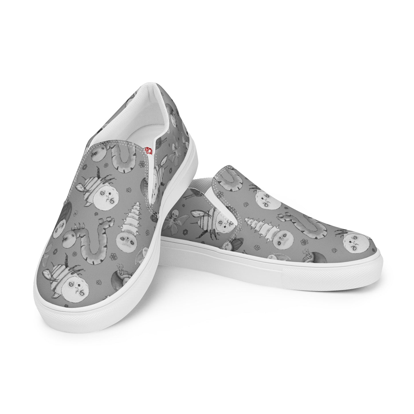 Women’s Slip-On Canvas Shoes- S1. Going Buggy Gray