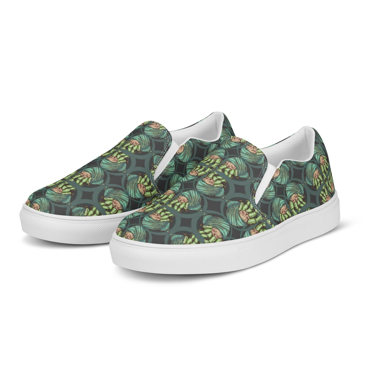 Women’s Slip-On Canvas Shoes- S1. The Hermit Crab