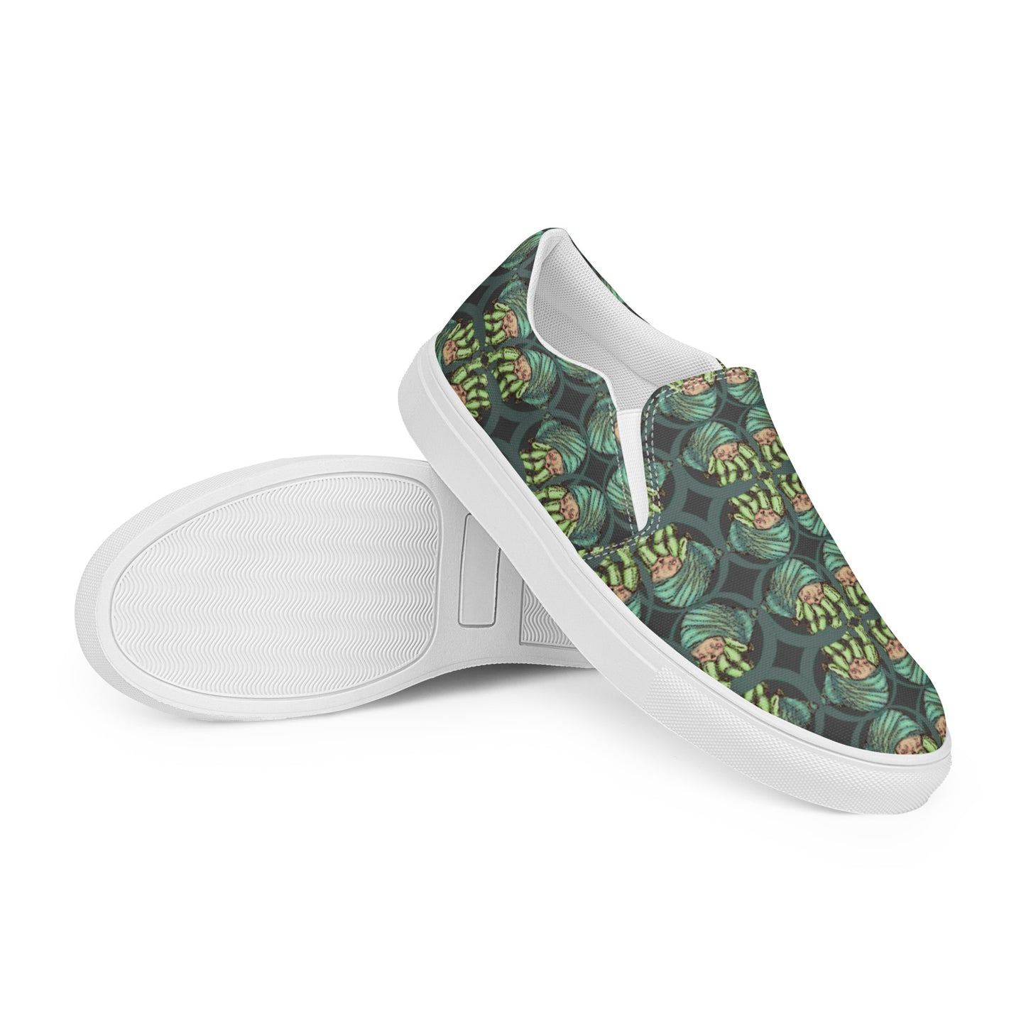 Women’s Slip-On Canvas Shoes- S1. The Hermit Crab